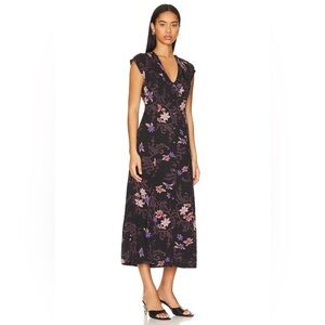 Free People Rosemary Printed Midi Dress Night Combo Sz M